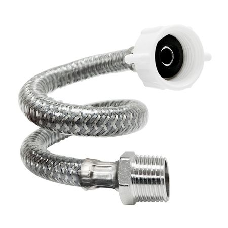 Tubo de Abasto Aluminizado Metusa 1/2'x7/8'x40cm