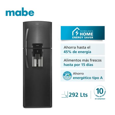Refrigeradora Mabe No Frost RMA305FWPC 292L Black Steel
