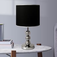 Lámpara Mesa Bolas Negra 52 cm