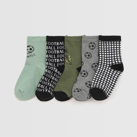 Medias Altas Para Niño Circus X5 Gris 7