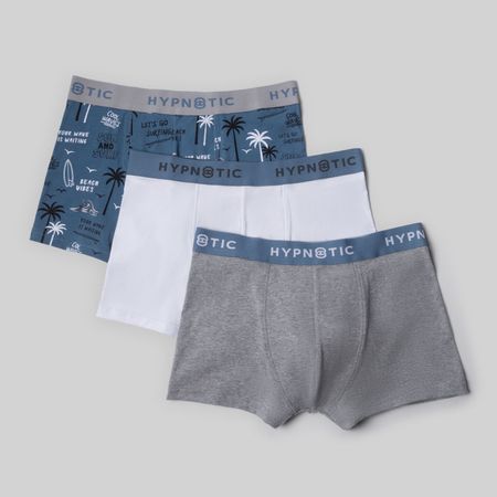 Boxers Pack X 3 Hypnotic Print Color 4 Hombre Boxers Pack X 3 Hypnotic Print   Hombre  COMBO4  M