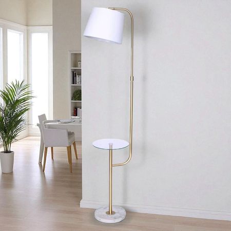 Lámpara Pie Anexo Mesa