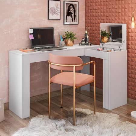 Escritorio Tocador Carmin Blanco