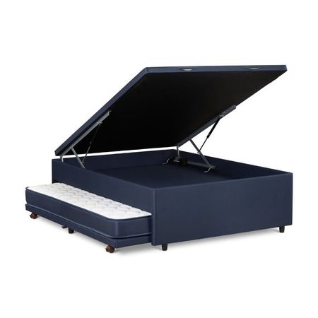 Base Bed Boxet Upline Azul 2 Plazas