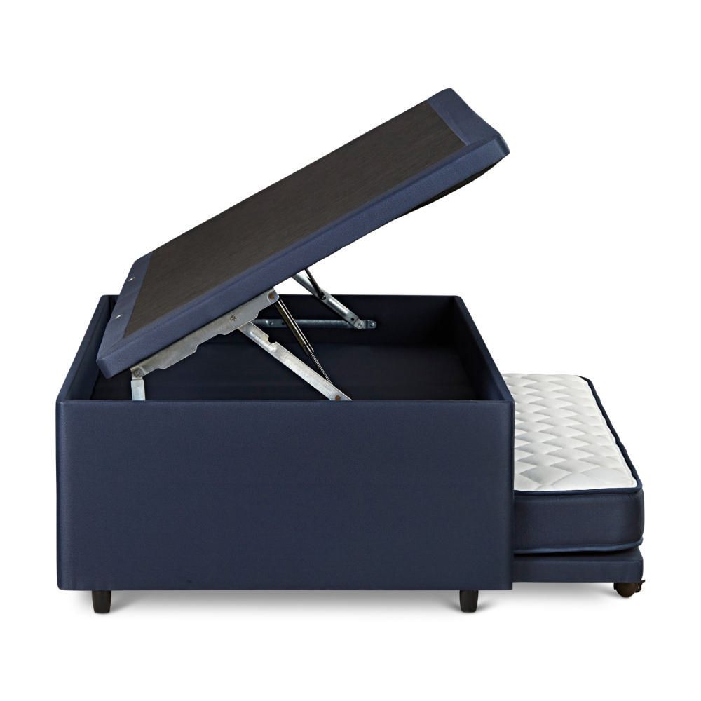 Base Bed Boxet Upline Azul 1.5 Plazas