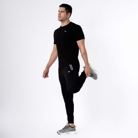 Pantalon De Buzo Hombre Goma Podium Negro L