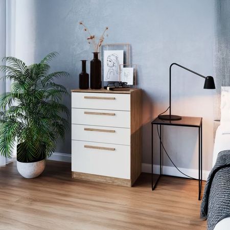 Cómoda Lala 4 Cajones Blanco