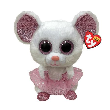 Peluche Ty Beanie Boos Nina Baila Blanca Regular