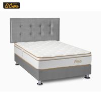 Dormitorio Valente 2 Plazas + 2 Almohadas Viscoelastic + 1 Protector