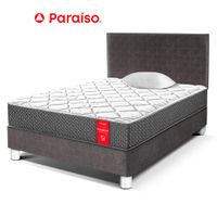 Juego de Dormitorio Paraíso Su Majestad 1.5 Plazas Acero + 1 almohada + protector
