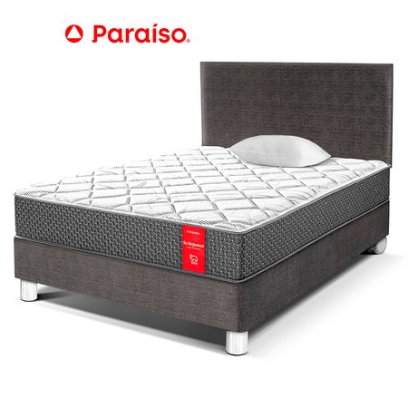 Juego de Dormitorio Paraíso Su Majestad 1.5 Plazas Acero + 1 almohada + protector