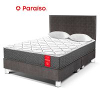 Juego de Dormitorio Paraíso Su Majestad Queen Acero + 2 almohadas + protector