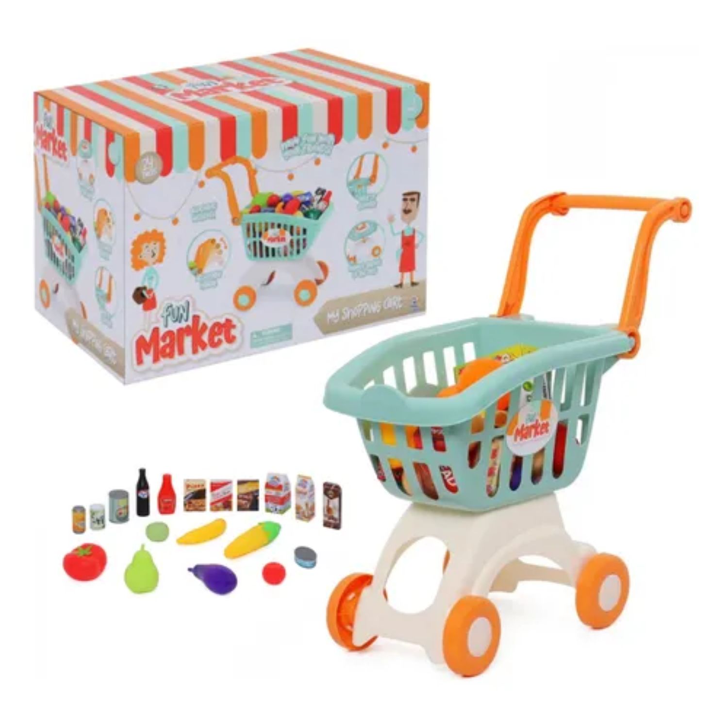 Carro Supermercado Fun Market 24 Accesorios
