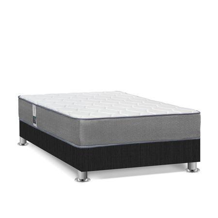 Cama Americana Forli Polaris 1.5 Plazas + 1 Almohada + 1 Protector