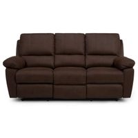 Sofá Reclinable Rosen Bruno Chocolate Tela