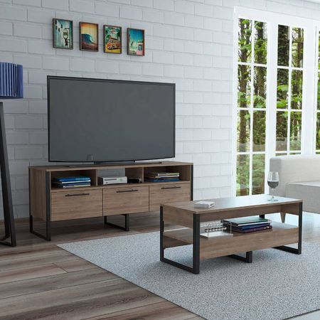 Rack Tv60 + Mesa Centro Magnum - Miel