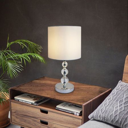 Lámpara Mesa Bolas Blanca 45 cm