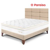 Dormitorio Europeo Royal Cloud 1.5 Plazas con Cabecera Blocks