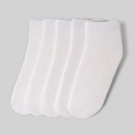 Medias Blancas Circus Escolares Pack De 5 Blanco Talla 7