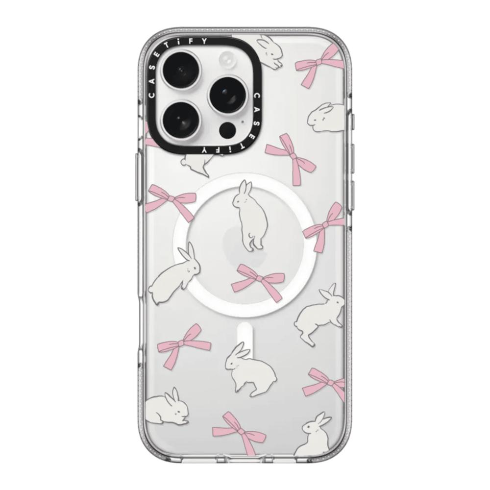 Case Casetify Rabbit Ribbon con Magsafe para Iphone 15