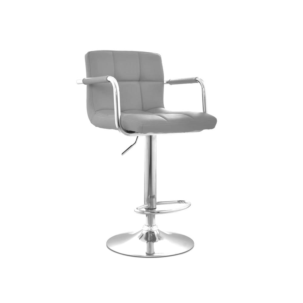 Silla Para Bar Regulable En Altura Nill Brazos Gris Ofideas