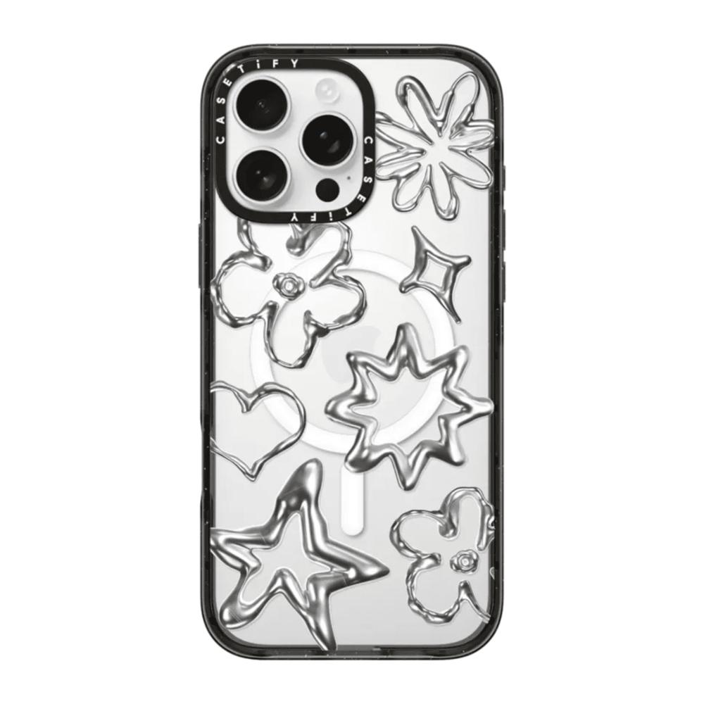 Case Casetify Chrome Doodles con Magsafe para Iphone 15 Pro