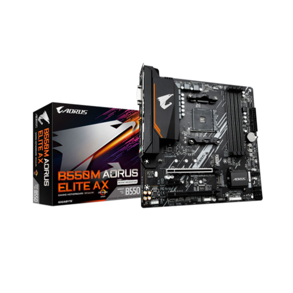 Placa Base GIGABYTE B550M AORUS ELITE ATX, DDR4, Rendimiento Superior y Conectividad Avanzada