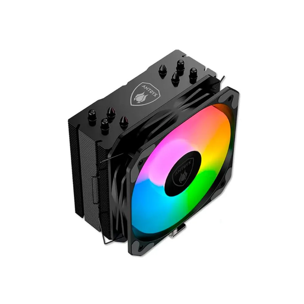 Cooler CPU Antryx Mirage Infinity ARGB Negro - Eficiencia Térmica y Estilo Iluminado