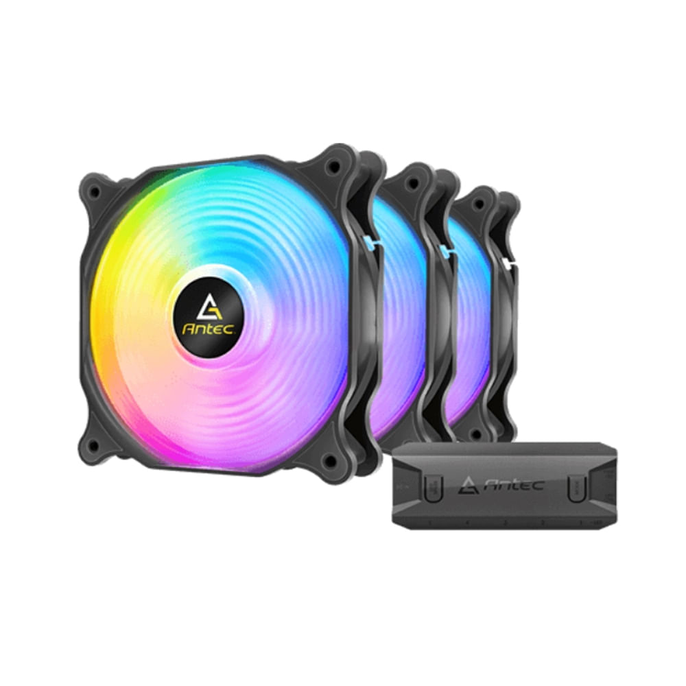 Ventiladores Antec F12 Racing ARGB 120mm 3 Pack: Ilumina tu PC con alto rendimiento y diseño premiu