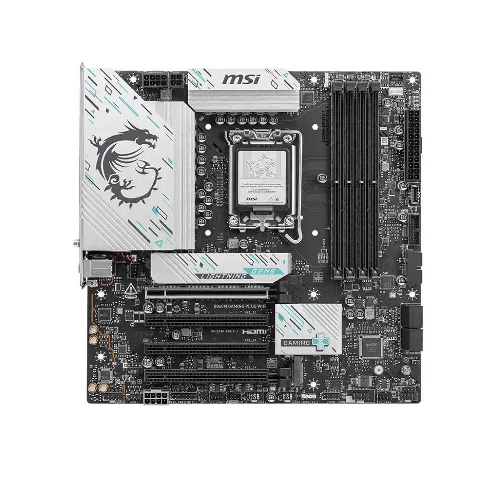 MSI B860M GAMING PLUS WIFI - Placa Base Micro ATX DDR5 con Conectividad WiFi