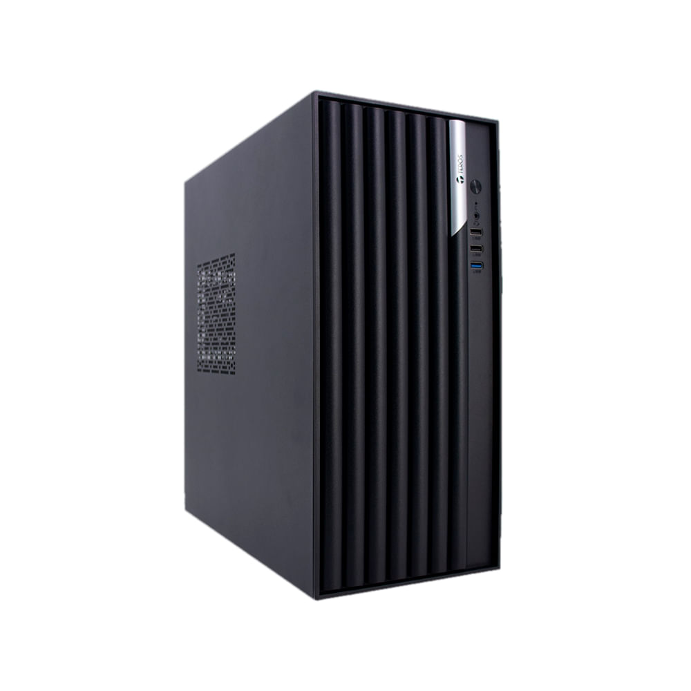 Caja de PC TEROS TE-1036S ATX 250W - USB 3.0/2.0, audio, color negro, ideal para gamers y entusiast
