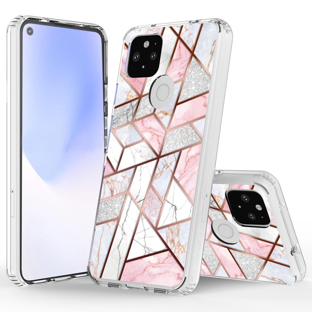 Funda flexible transparente IKZIWREO para Google Pixel 4A 5G - a prueba de golpes y antiamarillamie