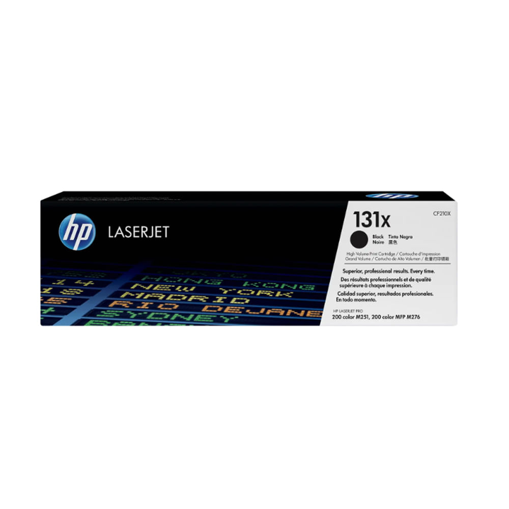 Tóner HP CF210X Negro para LaserJet Pro M276 - Alta Capacidad y Rendimiento Óptimo