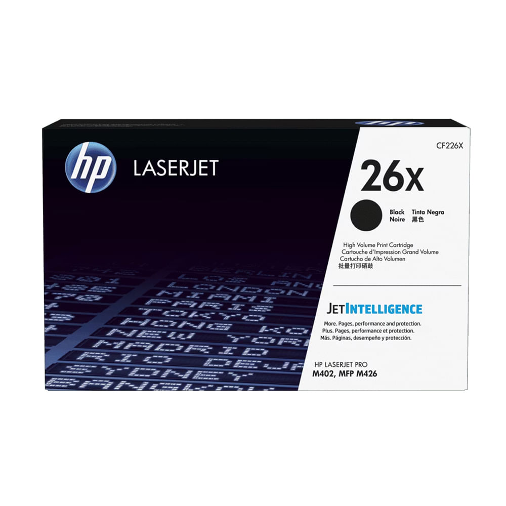 Toner HP CF226X Negro para LaserJet Pro M402 - 9,000 Páginas, Alta Calidad de Impresión