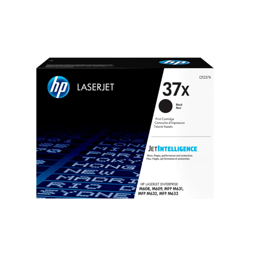 Toner HP CF237X Negro Alta Capacidad para Impresora M631 - Rinde hasta 25,000 Páginas