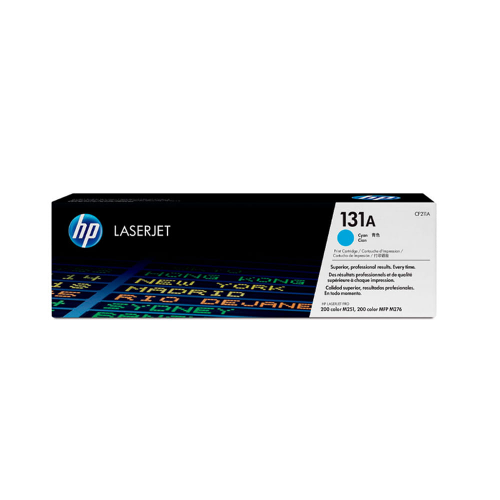 Tóner HP CF211A (131A) Cyan para impresora LaserJet MFP M276 - Alta calidad y rendimiento fiable