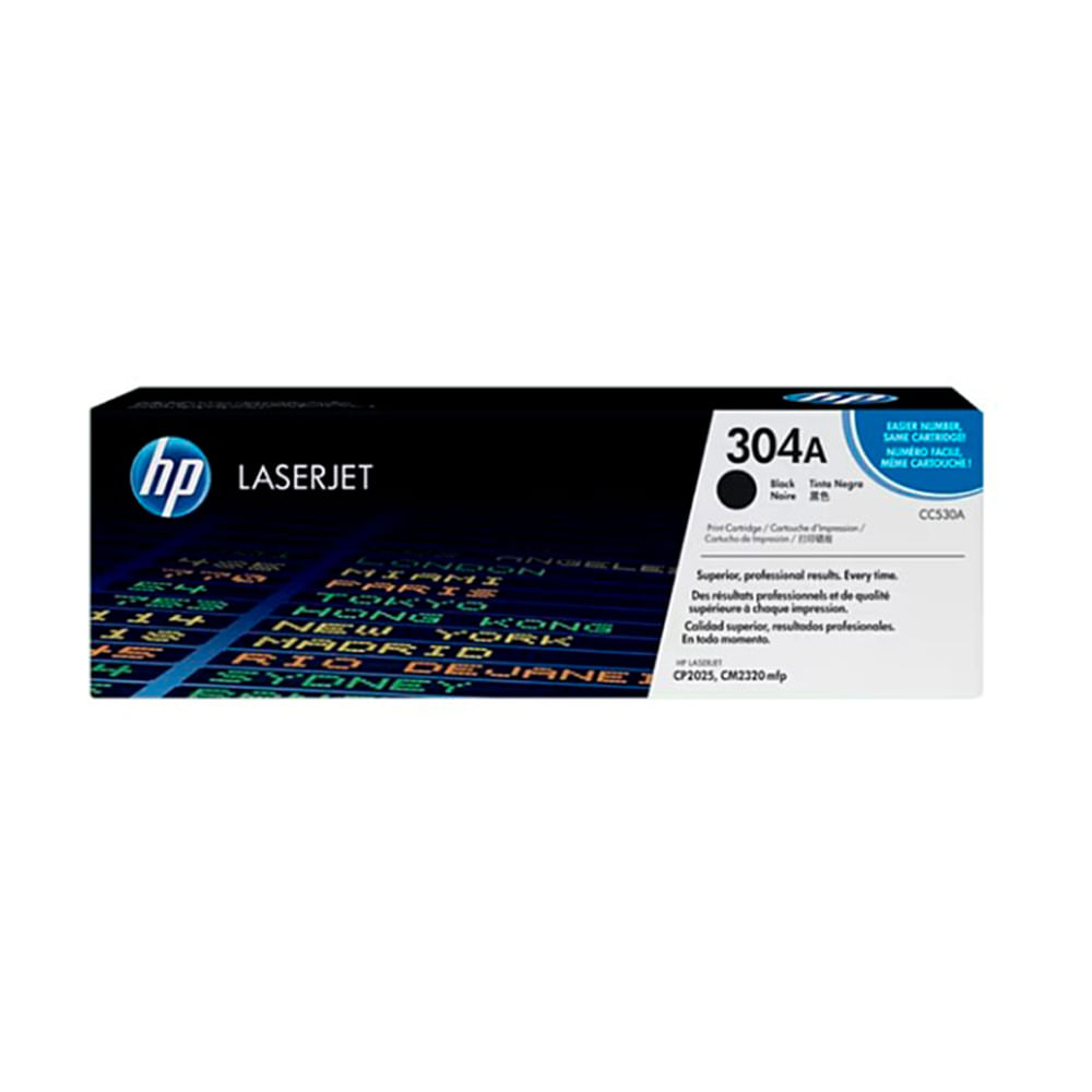 Tóner HP CC530A 304A Negro para Impresora LaserJet CP2025 - Alta Calidad de Impresión