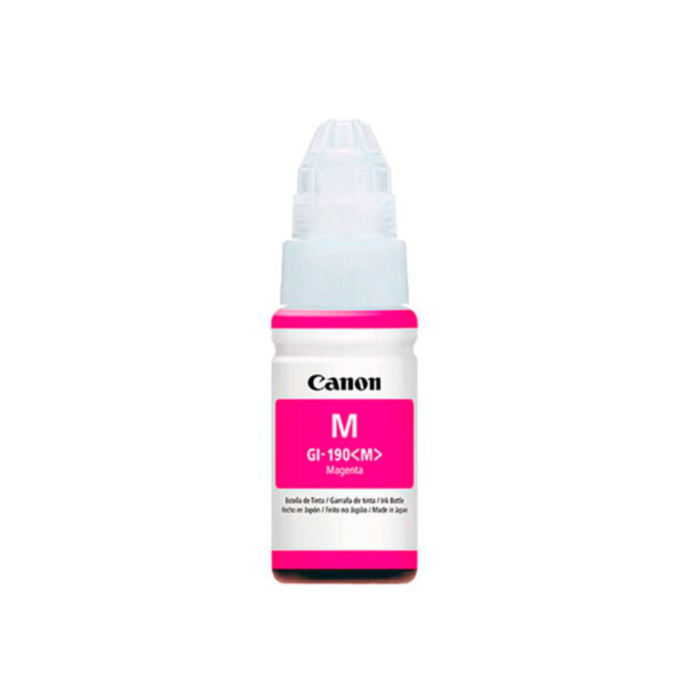 Tinta Magenta Canon GI-190M - Alta Capacidad, Compatible con Impresoras Canon para Colores Vibrante
