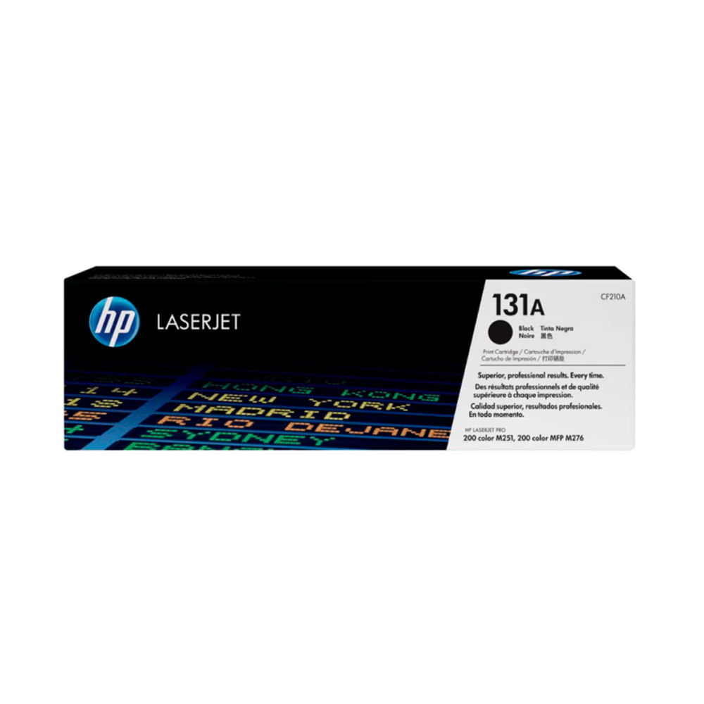 Toner HP CF210A Negro para Impresoras LaserJet Pro M276 - Imprime Con Calidad y Rendimiento