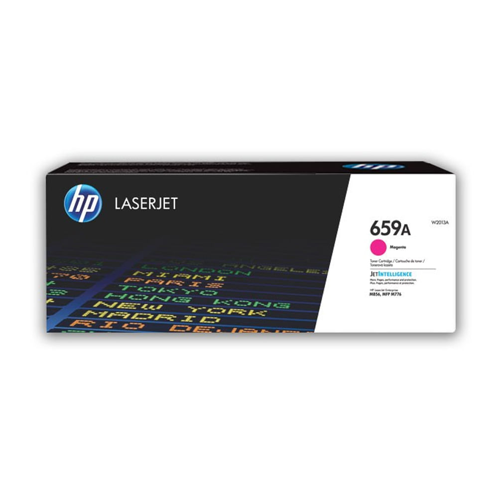 Tóner HP W2013A Magenta 659A para Impresoras LaserJet M856 - Rinde hasta 13,000 Páginas