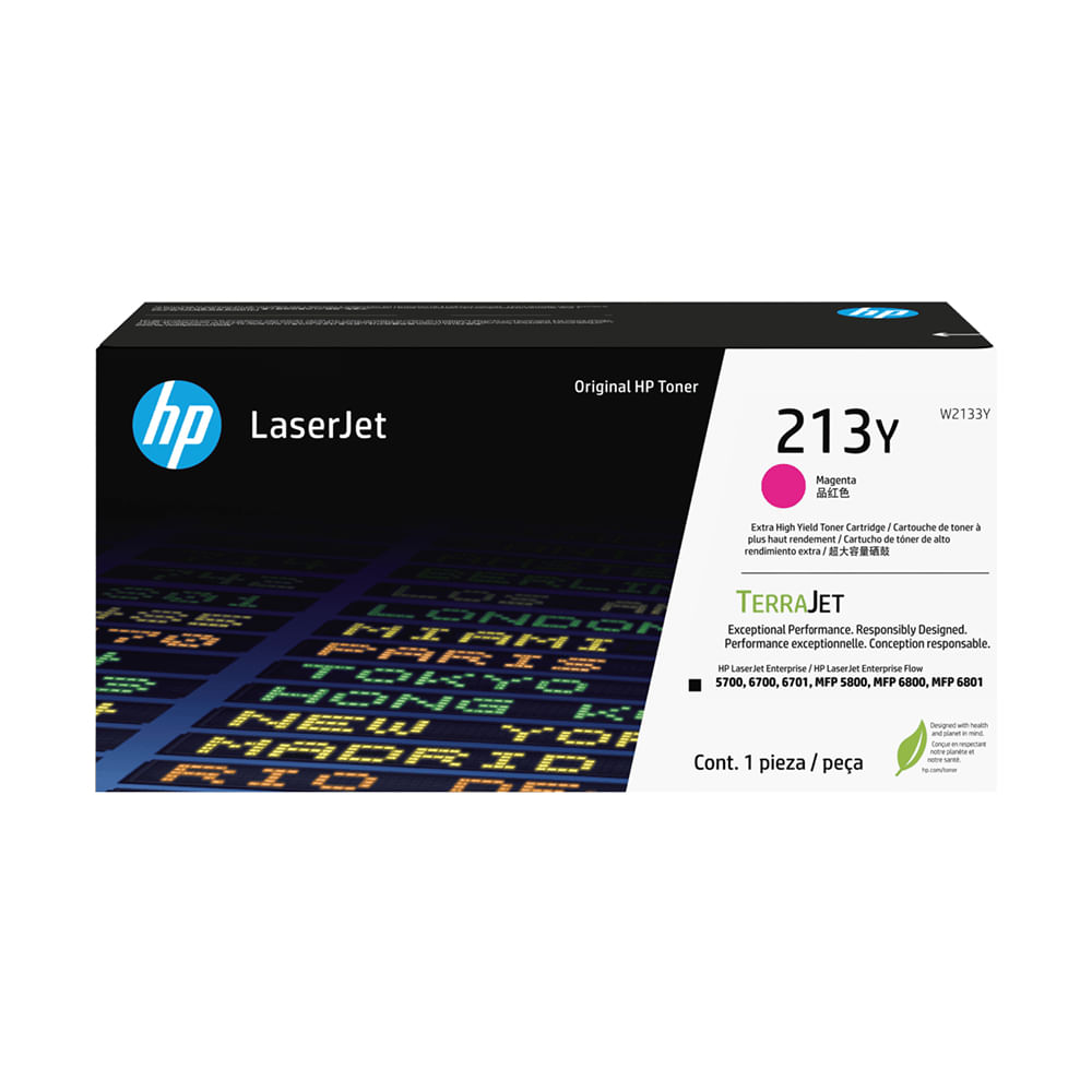 Tóner HP W2133Y Magenta para LaserJet 5800 - 12,000 Páginas de Alta Calidad y Rendimiento