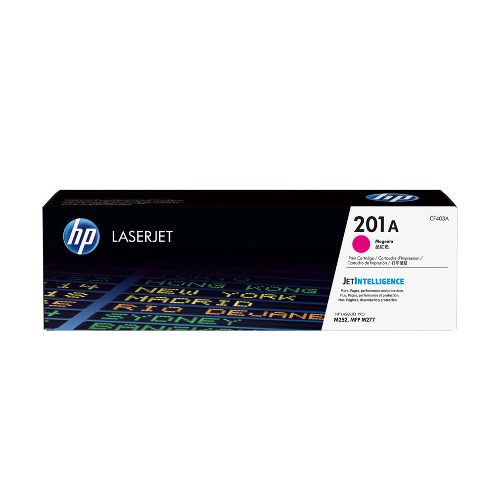 Toner Magenta HP CF403A (201A) para LaserJet Pro M252 - Alta calidad de impresión y rendimiento ópt