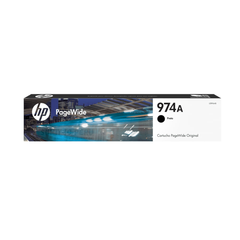 Tinta HP 974 Negra L0R96AL - Rinde 3,500 páginas, ideal para impresoras HP, calidad profesional.