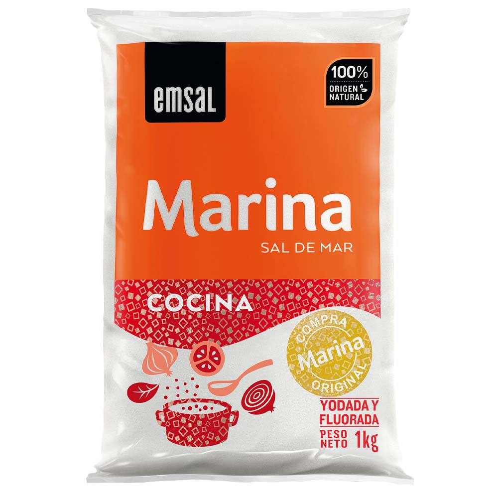 Sal Marina EMSAL Cocina Bolsa 1Kg