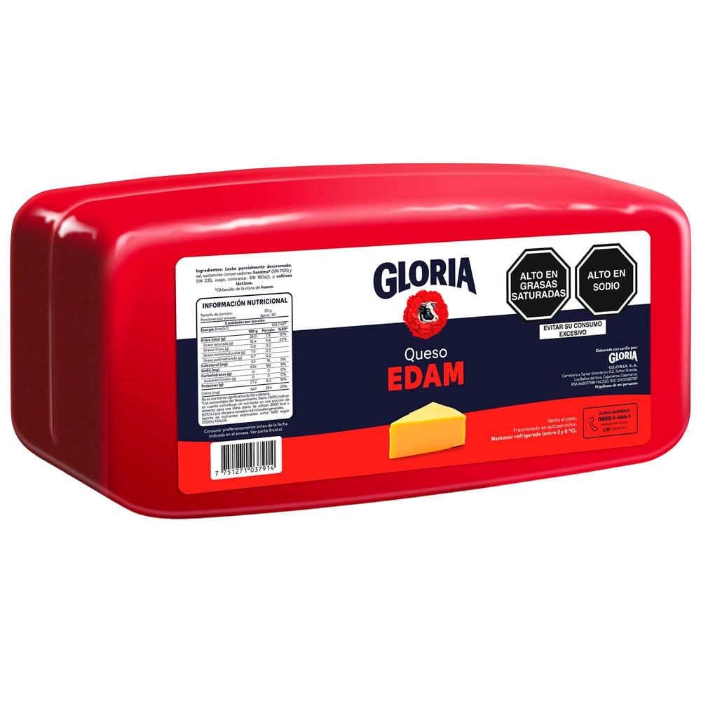 Queso Edam en Molde GLORIA x Kg