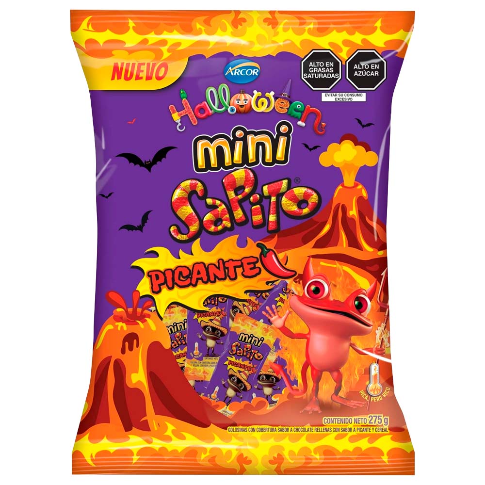 Chocolate Mini SAPITO Halloween Picante Bolsa 275g