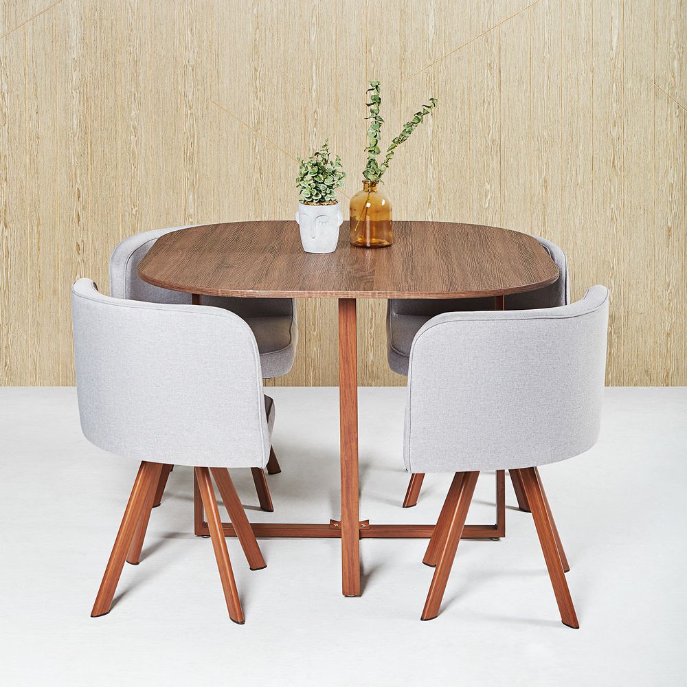 Juego de Comedor Ahorra Espacio 4 Sillas