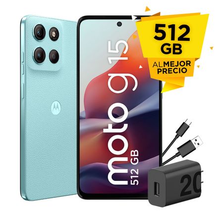Celular Moto G15 4+512GB Celeste