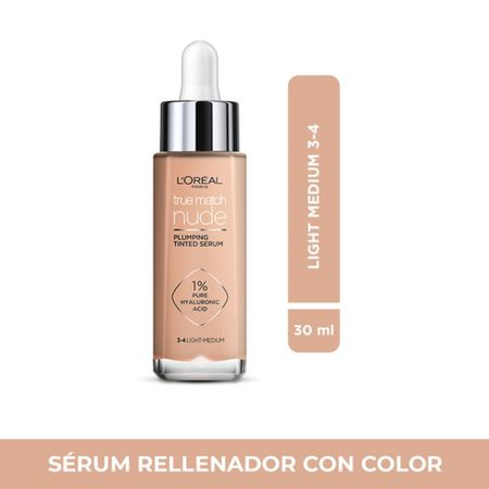 Serum con color L'Oréal Base True Match Tono Light-Medium 3-4 30 Ml