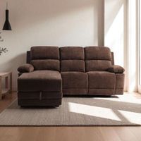 Seccional Liam Reclinable Con Almacen